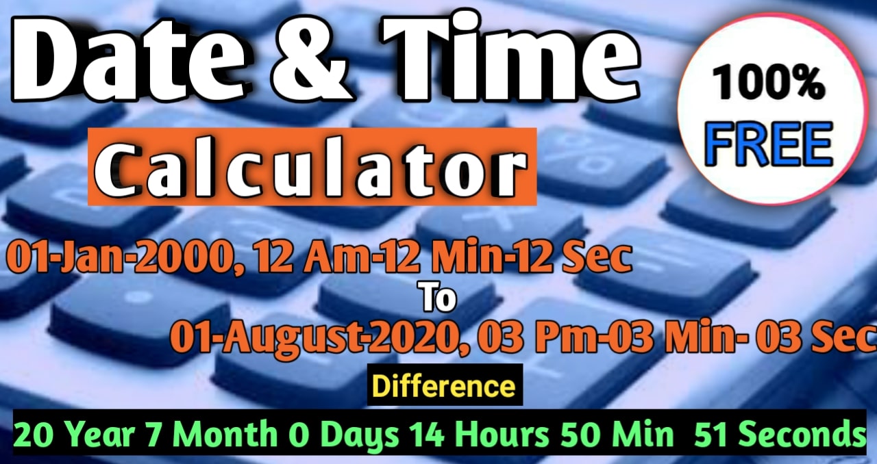 [SMART] Date and Time Calculator 100 Free Calculate duration between